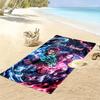 Name Custom Nezuko Print Beach Towel, Large Soft Quick Dry Towel for Beach Camping Swimming