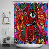 New Modern Style Psychedelic Series Shower Curtain Polyester Waterproof Mildew Proof Abstract Eyes Bathroom Curtain With Hooks