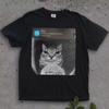 Ring Cat with Motion Meme Funny Cat Shirt, Parody Tees Funny Cat Meme T-Shirts Shitpost Silly Cotton Men's and Women's T Shirt
