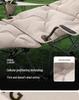 Adjustable Cotton-Padded Folding Recliner Chair with Leg Rest
