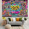 A 2000s retro "old-school" party banner - an exceptionally stylish polyester fiber wall decoration