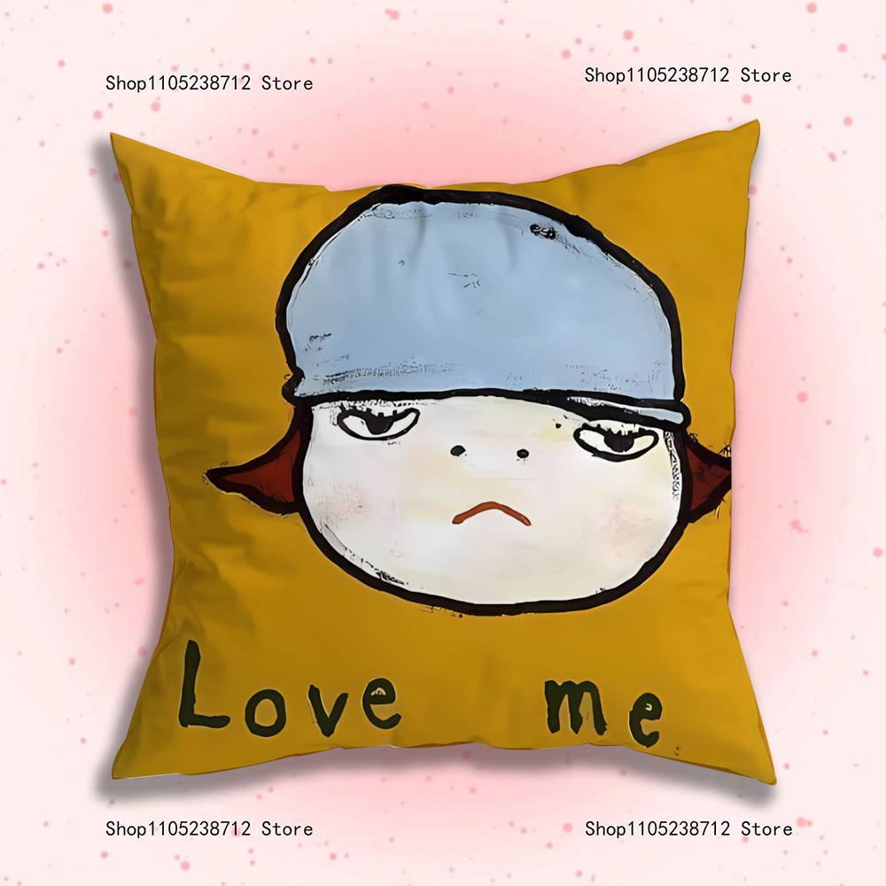 Creative Y-Yoshitomos N-Nara-S Anime Celebrity Merchandise All-Match Printed Pillow Case Sofa Office Room Decoration Protector