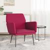 Armchair Burgundy 62 X 79 X 79 Cm Velvet