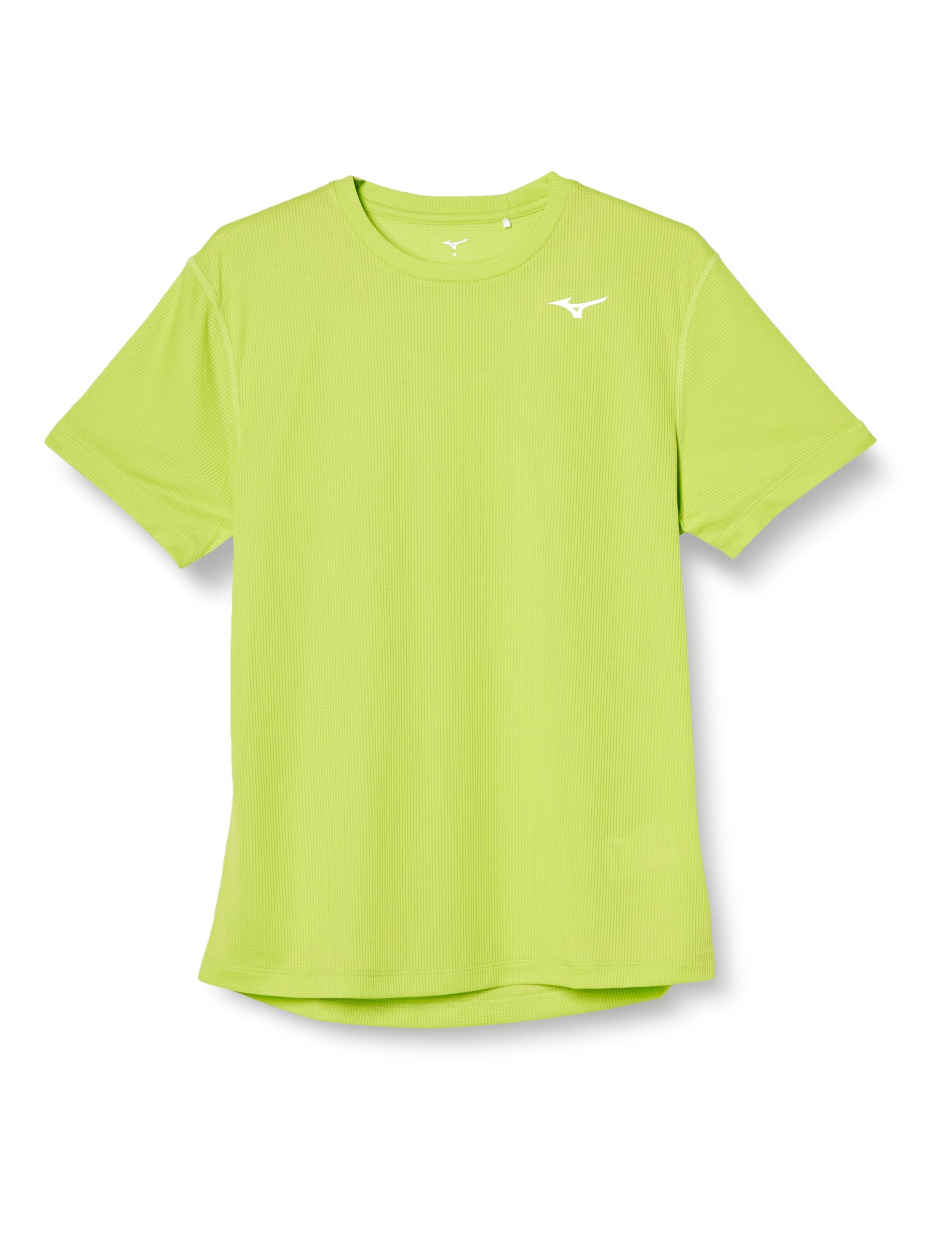 

Mizuno Легкая беговая футболка Athletics Dry Aeroflow с коротким рукавом, очень дышащая, влагоотводящая, быстросохнущая, J2MA1020, мужская, лаймово-зеленая, S