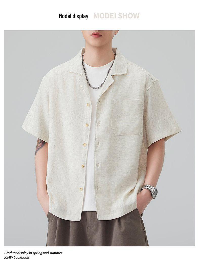 Summer Japanese Style Versatile Short Sleeve Polo Shirt - Trendy Men's 2026 Collection