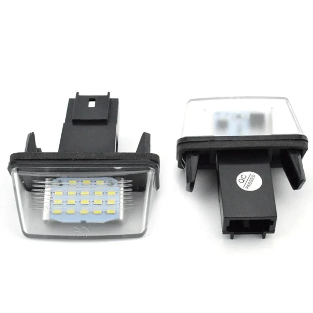 2PCS For Peugeot 206 207 307 308 407 5008 Partner Citroen C3 C4 C5 Xsara Picasso LED Number License Plate Lamp Light