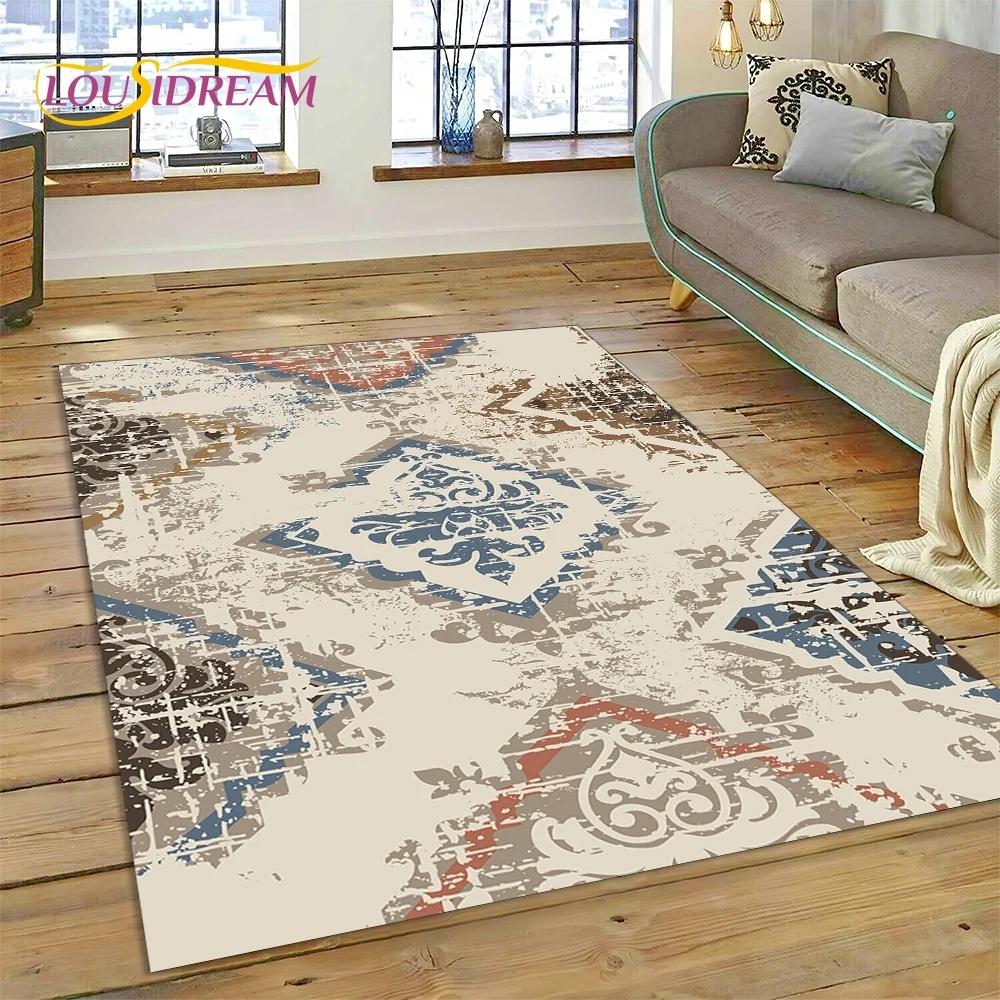 Neuester nordischer türkischer böhmischer Keltenteppich für Wohnzimmer, Schlafzimmer, Heimdekoration, Bodenmatte, rutschfeste Dekoration für Sofa, Fußmatte