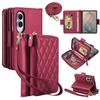 Crossbody Multi Cards Solt Zipper Flip Leather Phone Case for For Samsung Galaxy Z Fold8 Fold 8 Wide Shockproof Book Stand Cover