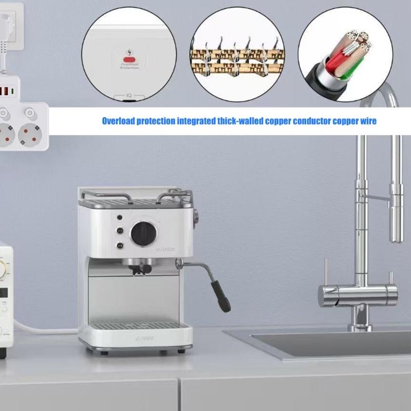 Universal Power Strips With Individual Switches Safe ABS Construction Ideal For Charging Devices Convenient Use
