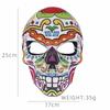 Colorful Printed Skull Horror Mask Halloween Day of The Dead Cosplay Carnival Masquerade Ball Party Decoration Prop