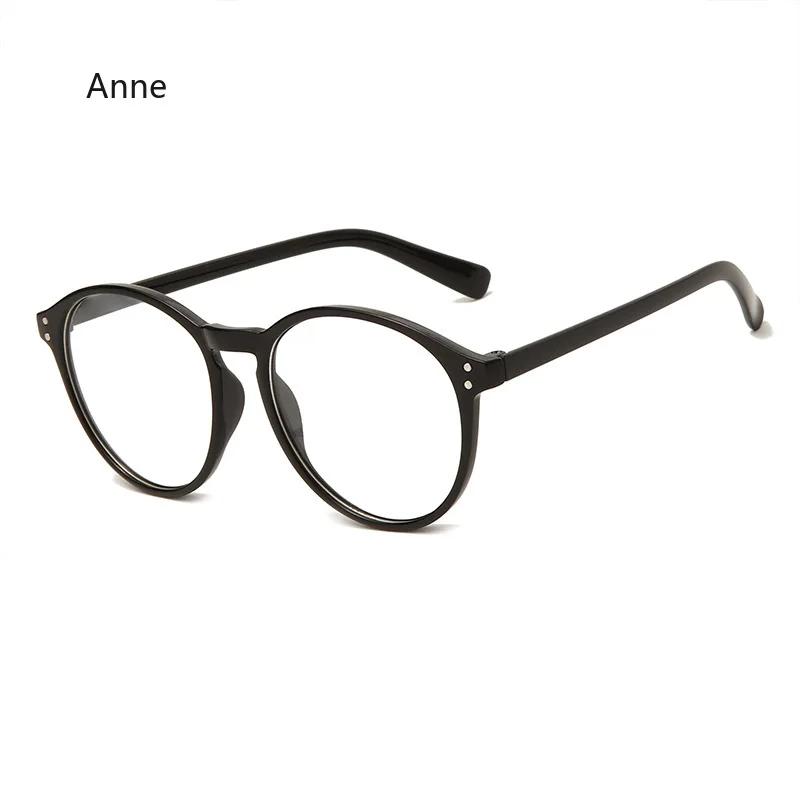 Damen Damen Mode Runde Myopiebrille Hochauflösende Transparente Brille Luxus Vintage Minus Dioptrien Kurzsichtigkeitsbrille