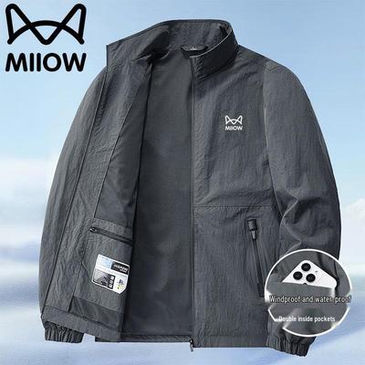 Maoren Wasserdichte Herren-Frühlings-/Herbstjacke für Business Casual