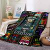Retro Music Concert Poster Design Elements Gift Customizable Blanket Customize Text Warmthful Decor Perfect For Sofa Couch Office Bed Picnics Four