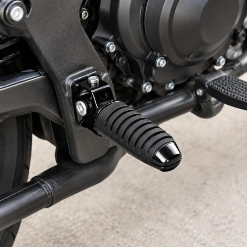 Front Footrest Replacement Set for GSX1300R 1999-2019, ABS Construction with Grooves Across Foot-Contact Areas