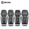 KEYYOU Carcasă Cheie Inteligentă cu Telecomandă Pentru 2015 2016 2017 Ford F-150 Explorer Edge Mustang Fusion 3/4/5 Butoane Cu Lamă