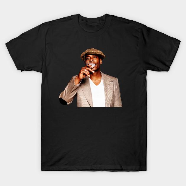 

Men Black Print T-shirt Classic Dave Chapelle No-Cut Transfer Paper Print Cotton Tshirt 4XL чорний
