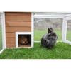 KERBL - Enclos d'extérieur petits animaux - 132 x 102 x 59 cm - Maison intégrée - Grillage