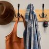 10 Pack Heavy Duty Double Wall Hooks for Maximizing Vertical Storage Space In Entryways Closets Kitchens Bathrooms