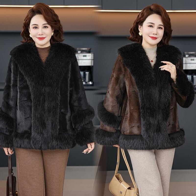 Women's clothing winter placket mink short fur jacket fur thin autumn and winter warm