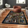 Fantasy Pigeon Portraits Pattern Rug Floor Mat for Living Room or Bedroom Soft and Comfortable Carpet a Gift for Birthday and Holiday.