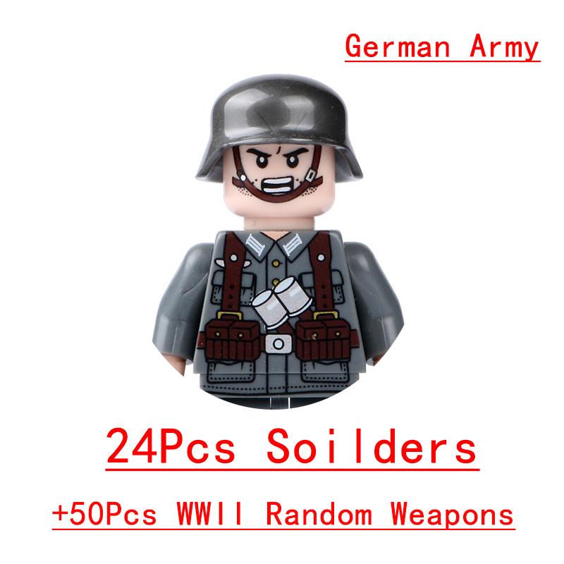 Non-Toxic Wwii Military North African Campaign Wheeled Armored Vehicle Tank Cannon Soldier Figures Building Blocks Weapon Truck Army Toy