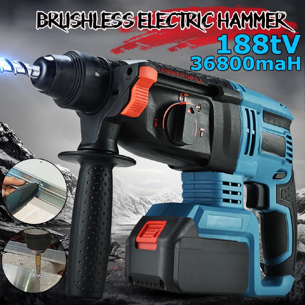 

Многофункциональная аккумуляторная бесщеточная дрель-молоток 3 в 1 100-240 В Домашний электроинструмент Ударная дрель Бытовая дрель 128TV26800