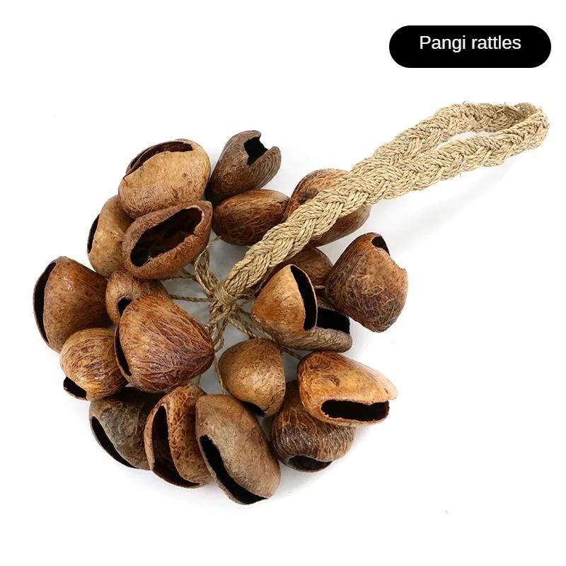 Fruit Shell Hand Bells Natural Plant String Bells Accompaniment Meditation Features Beam Bell Musical Percussion Instruments