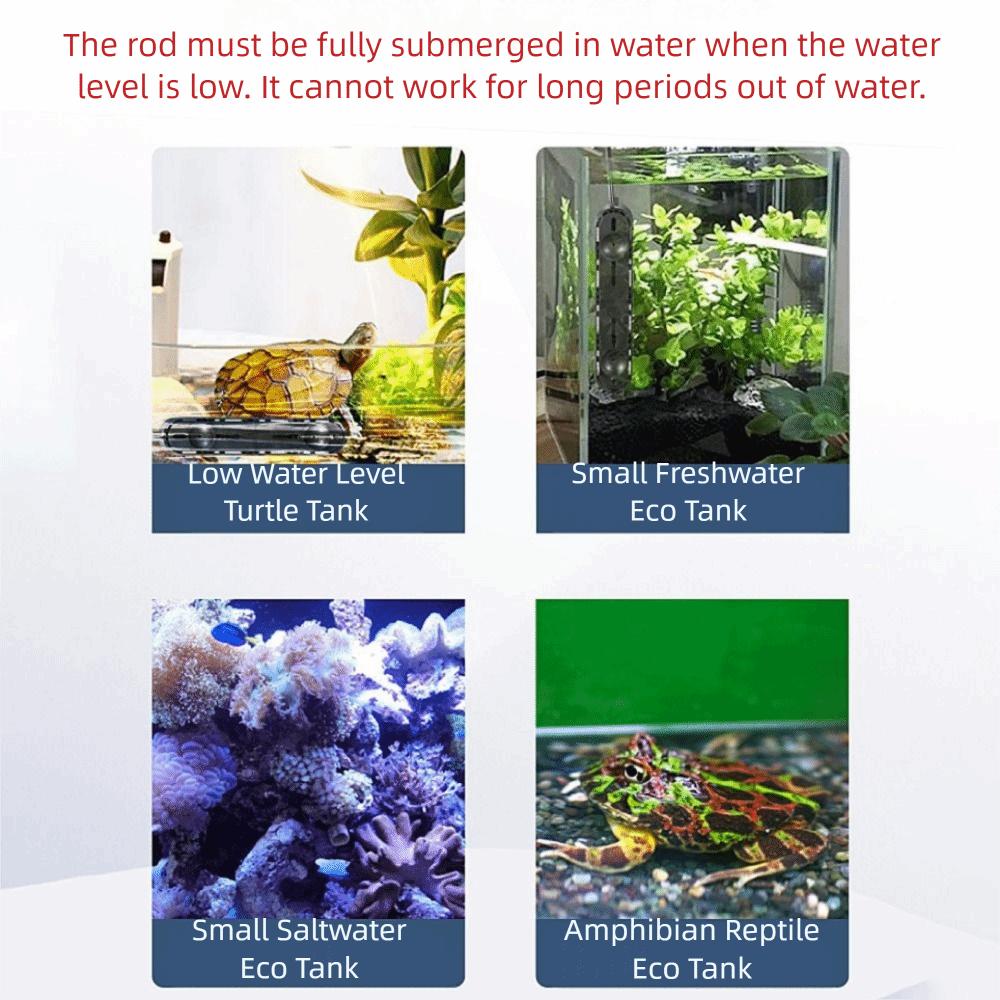 15-34°C Akwariowy Grzałka Zanurzeniowa Regulowana Mini Grzałka Akwariowa Grzałka do Akwarium dla Żółwi Akwarium