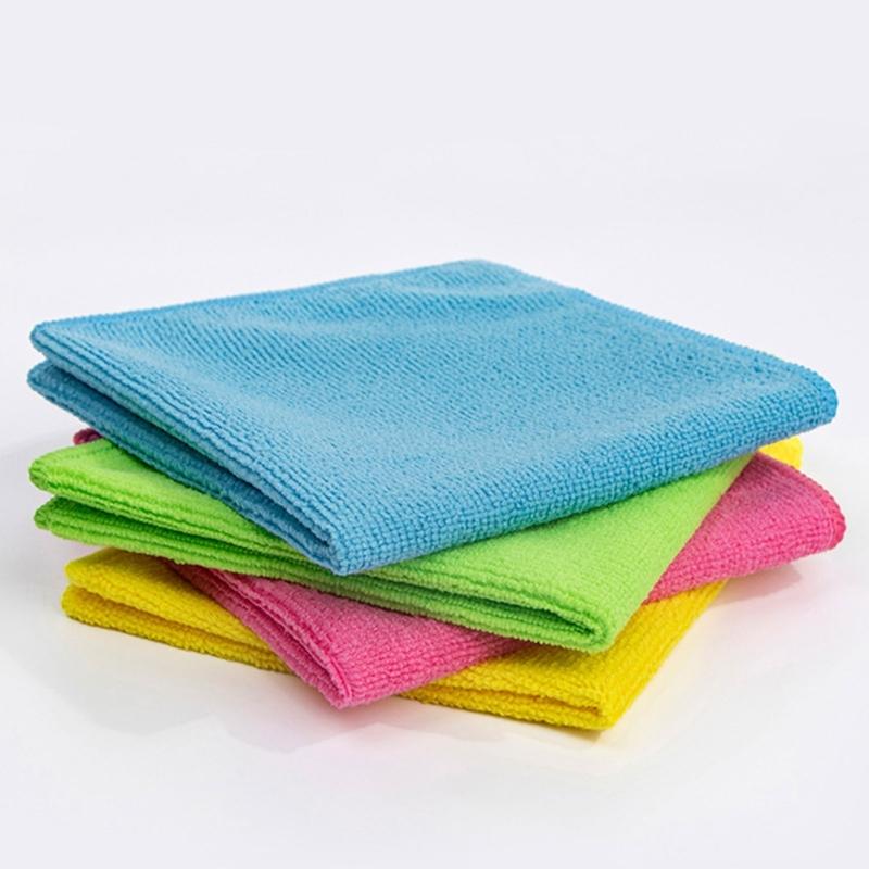 Microfiber Cleaning Cloths Pack of 10, Absorbent Multipurpose Towels Washcloths for Home and Car Use, 30x30cm