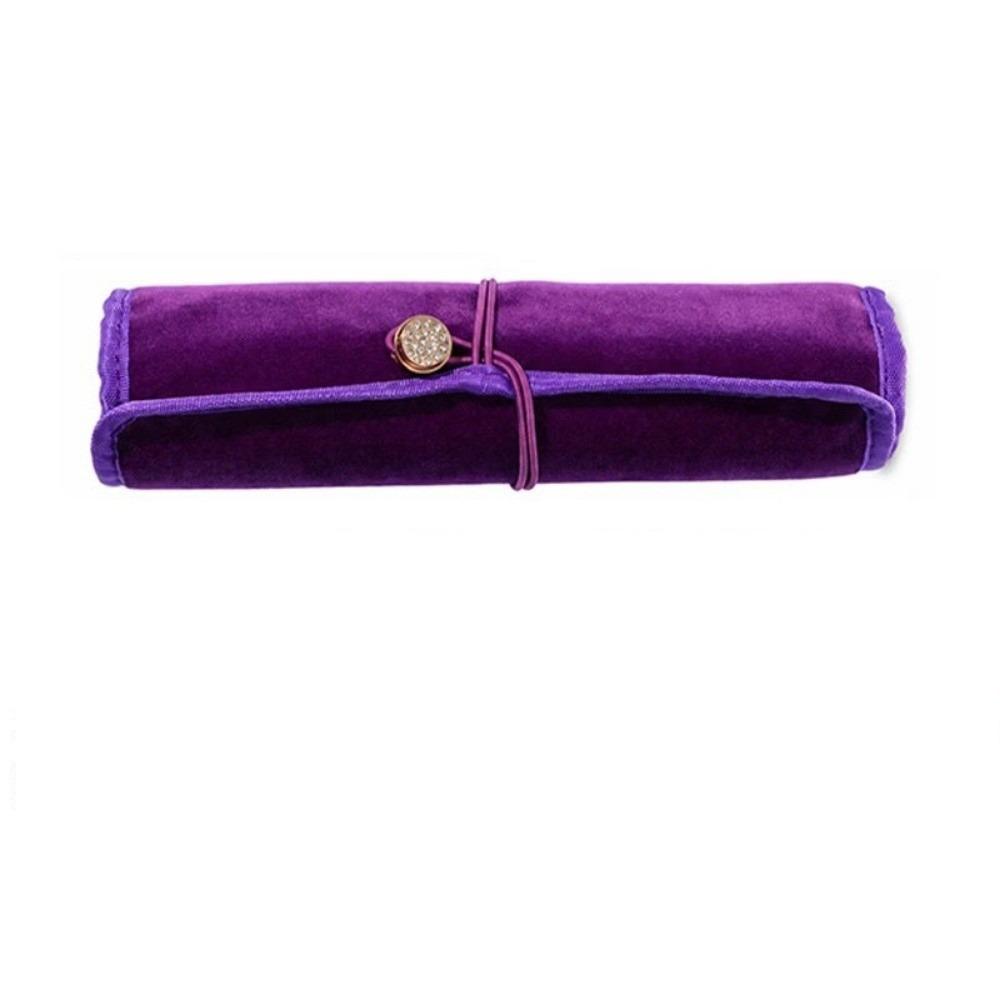 Sac de rangement pour bijoux enroulable Sac de rangement pour bijoux portable Utilisation en voyage en extérieur