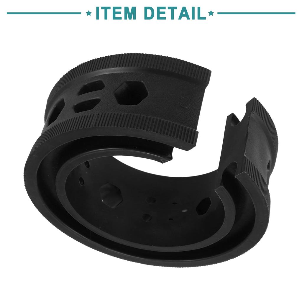 ACROPIX 2pcs Car Coil Spring Buffer Auto Shock Absorber Spring Rubber Buffer Universal C Type Black