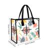 Boho Tropical Printed Canvas Tote Bag Casual Large Capacity Shoulder Handbag For Daily Shopping Travel