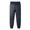 Men's Color Embossed Fleece Cotton Pants Men's Drawstring Graphene Thickened Warm Pants NEW SPORT Pocket Label
