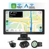 ATOTO Portable Car Navigation System (PND), 7-inch QLED Glare-Suppressing Display Audio, Wireless Android Auto & Wireless CarPlay, Front & Rear DVR