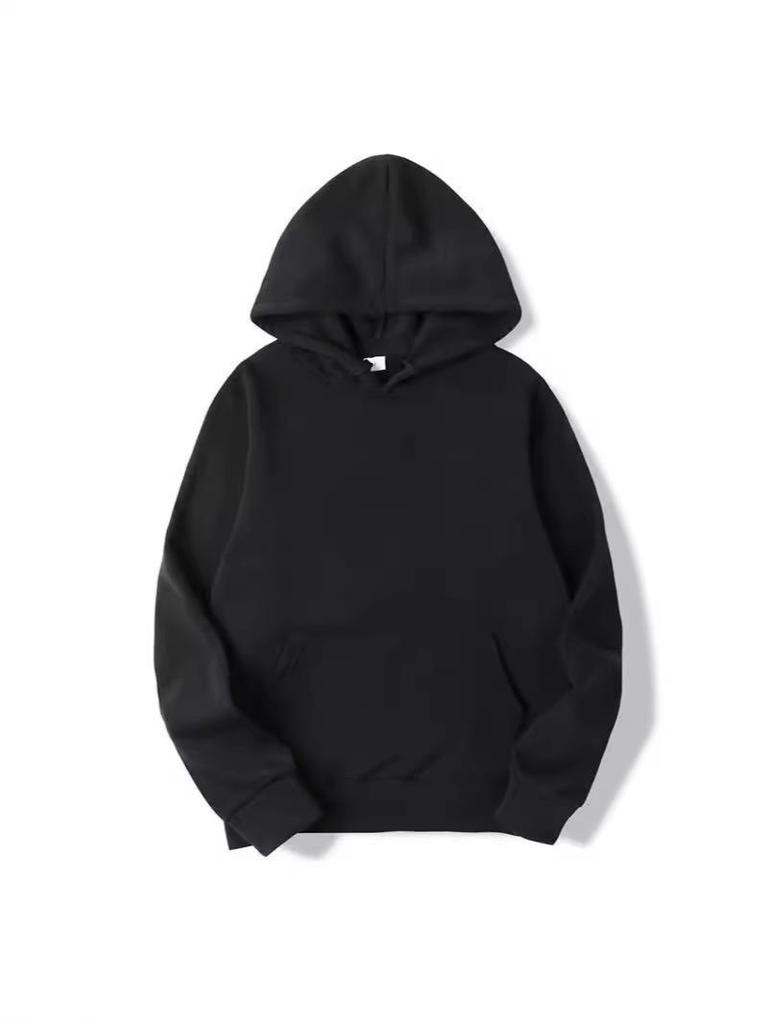 American Streetwear Men's Fleece-Lined Hoodie for Autumn/Winter - Thickened, Casual, and Fashionable.