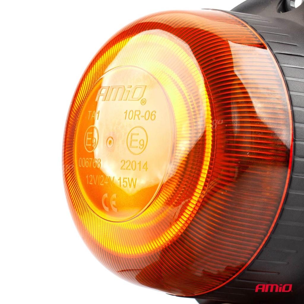 Mini Rooster Warning Lamp 18 Led Magnet Low R65 R10 12-24V W21M Amio