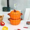 Utopia Ceramic Pumpkin Soup Pot with Lid