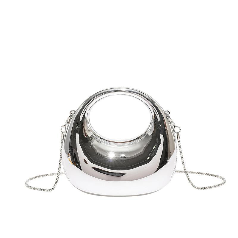 New fashion chain mini bag glossy acrylic lipstick change bag shoulder messenger dinner bag
