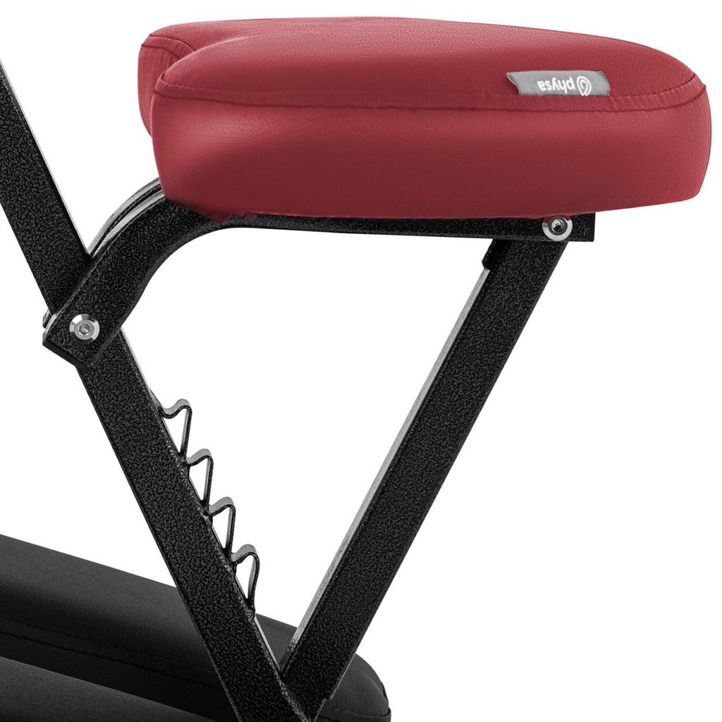 Montpellier Red Portable Folding Tattoo Massage Chair Up To 130 Kg Red