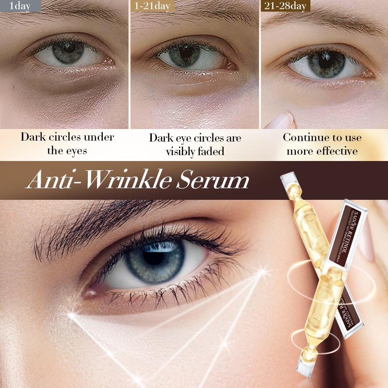 15PCS Anti-Aging Eye Serum Ampoules  Moisturizing & Brightening Treatment Premium Youth Restoring Eye Essence for Dark Circles