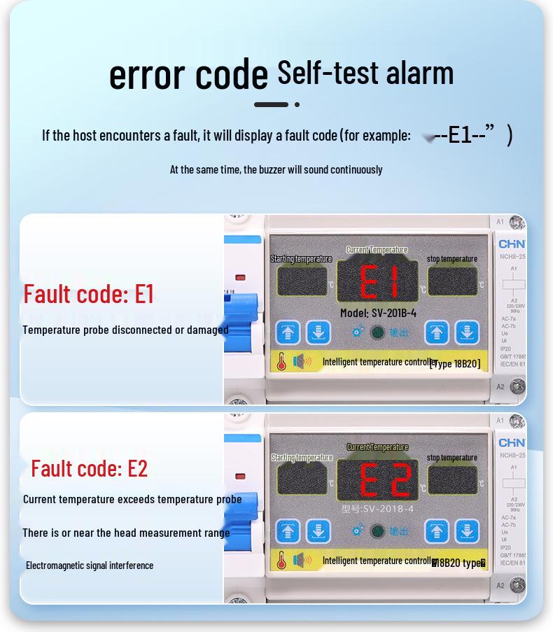 Xifa Electronics SV-201B-4 Smart High-Precision 220V/4KW Temperature Controller