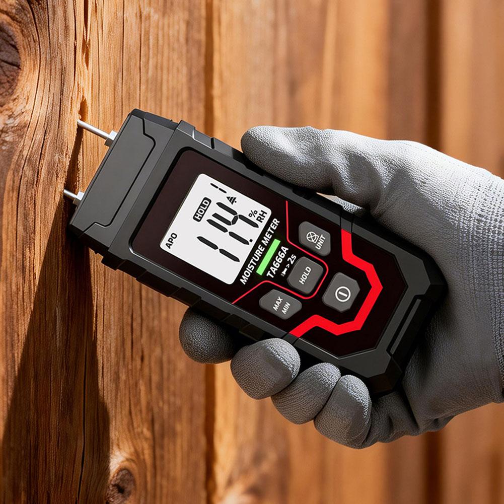 TA666A Digital Moisture Meter Designed for Wood and Structural Material Humidity Monitoring In Indoor Environments