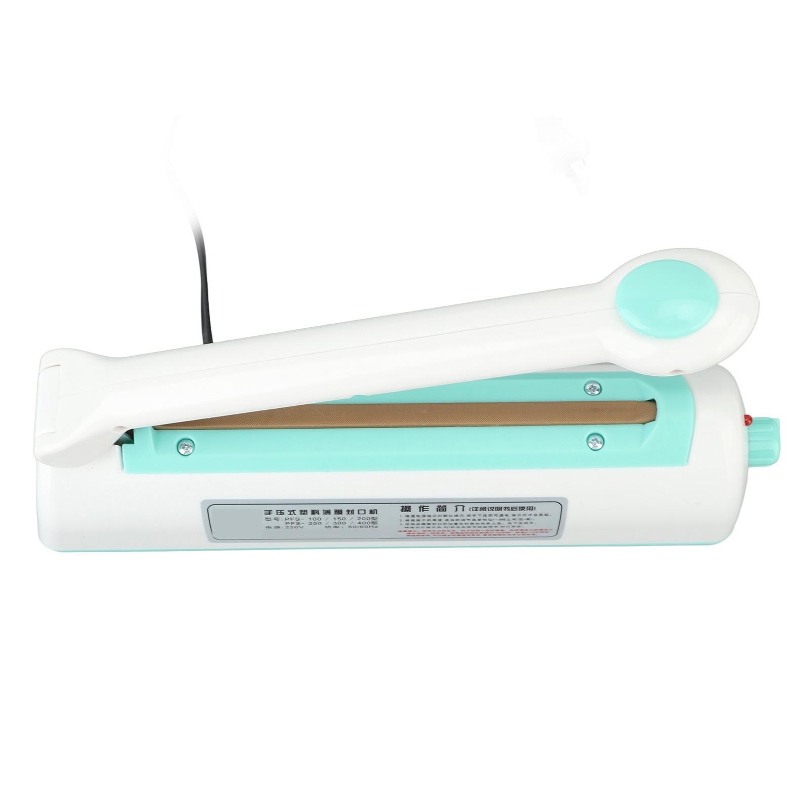 Manual Bag Sealer Fast Heating 300W Impulse Heat Sealer Manual Bag Sealing Machine for Home Store Prise UE 220V ABS