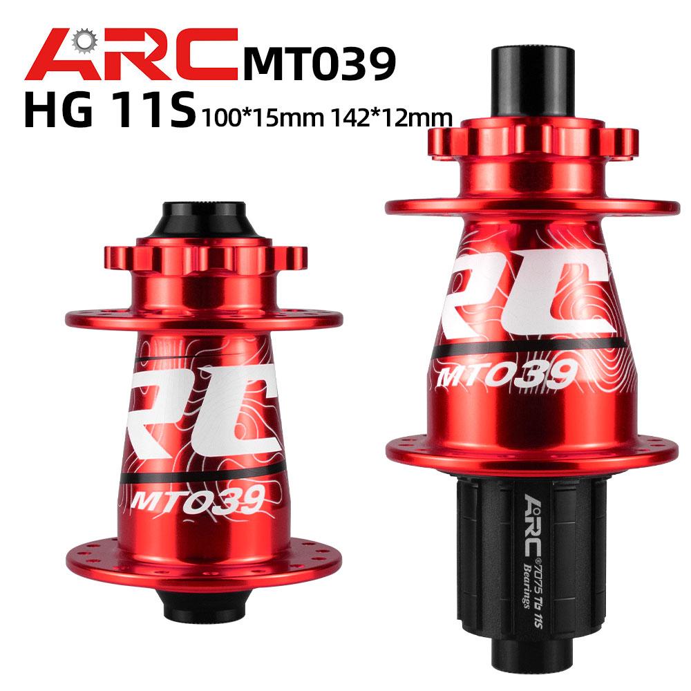 ARC MT039 Front Rear Bicycle Hub MTB Mountain Bike Hub 32H 6 Bolts Disc 135mm 142mm HG 8-11 XD MS 12 Speed 4 Bearing ARC Cube