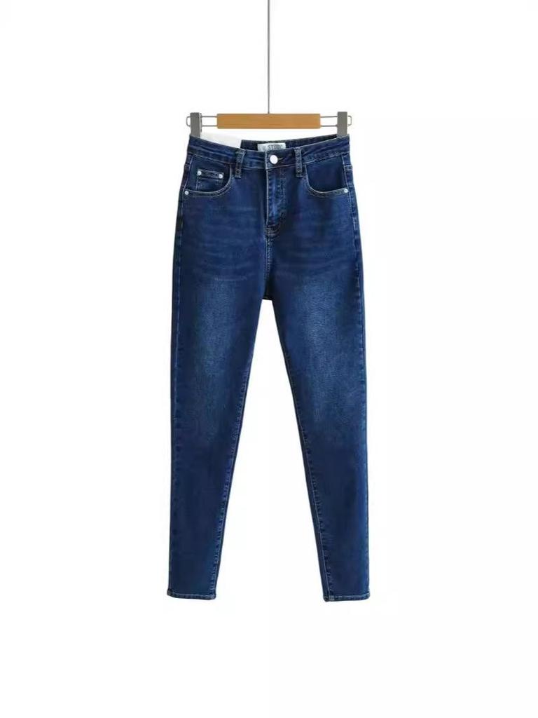 Women's High-Waisted Stretch Skinny Jeans - Slim Fit Hip-Lifting Pencil Pants