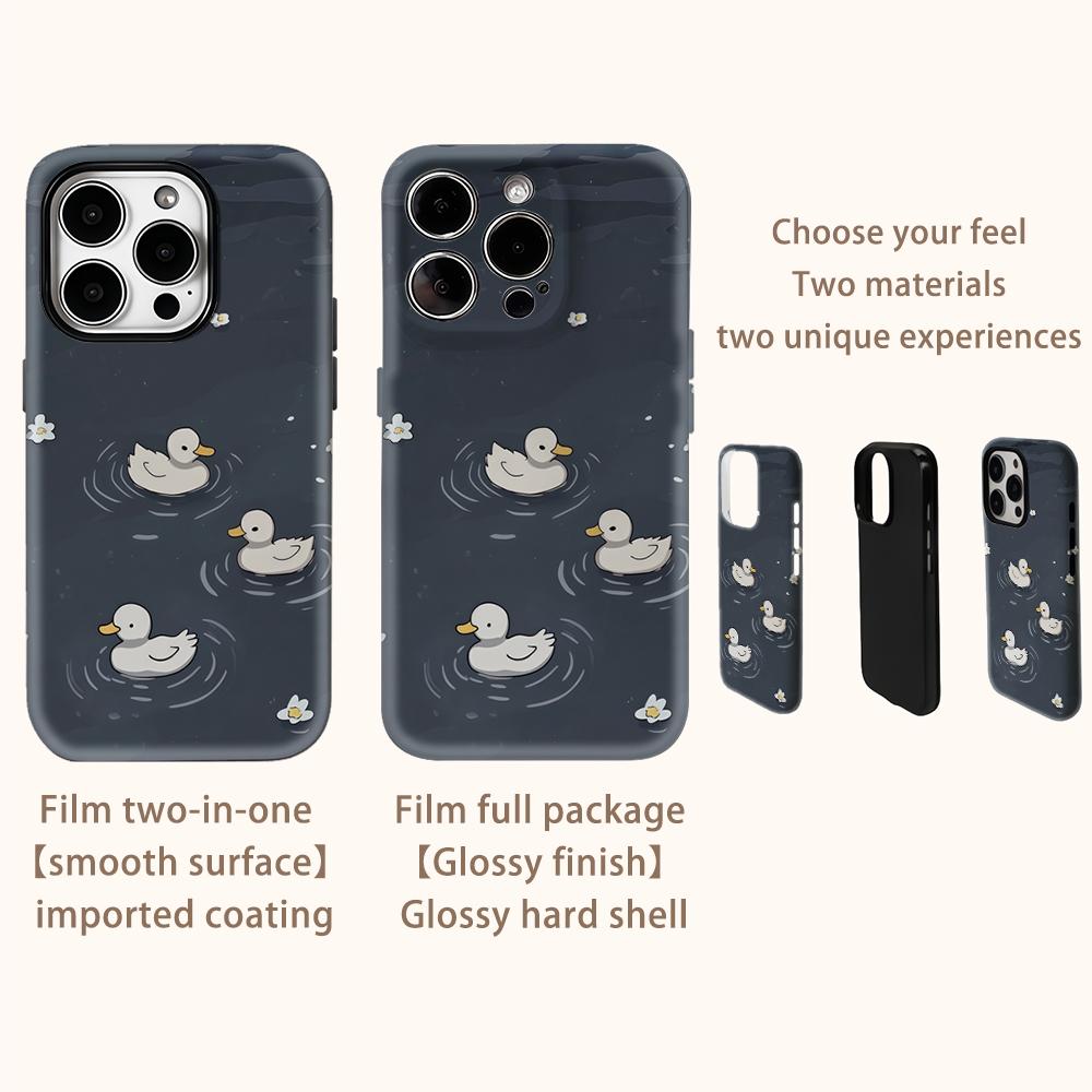 Duckling FloatFor Magnetic Phone Case for IPhone 17 16 15 14 13 Pro Max Plus Single Double-layer Tough Case