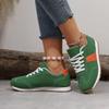 Outdoor Women's Shoes 2024 Lace Up Women's Vulcanize Shoes Women Sneakers Mixed Colors Round Toe Flat with Ladies Casual Shoes