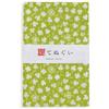 Irodori Komon Tenugui Pattern Hand Green 33 x 90cm (Small Towels) Set, Uncut, 3-Piece Set,