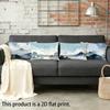 Blue Mountain Clouds Pillowcase Suitable For Sofa Bedroom Car Pillow Cover Cushion Rectangular Back Cushion