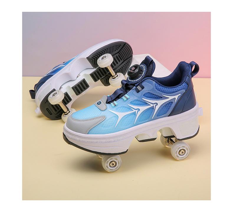 

Обувь для бегунов для мальчиков и взрослых, деформированная обувь с роликами, для студентов и девочек, детская обувь с двумя рядами, с колесами, четыре колеса 39